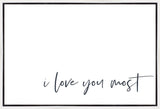 I Love You Most Gallery Wrap