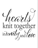 Hearts Knit Gallery Wrap