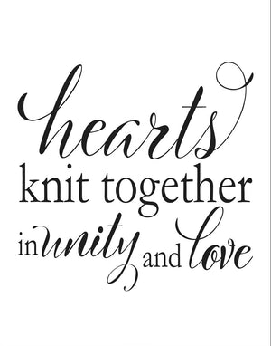 Hearts Knit Gallery Wrap