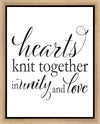 Hearts Knit Gallery Wrap
