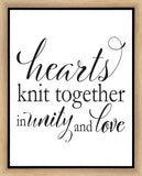Hearts Knit Gallery Wrap