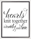 Hearts Knit Gallery Wrap