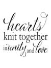 Hearts Knit Gallery Wrap