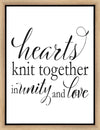 Hearts Knit Gallery Wrap