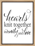Hearts Knit Gallery Wrap