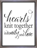 Hearts Knit Gallery Wrap