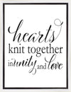 Hearts Knit Gallery Wrap