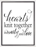 Hearts Knit Gallery Wrap