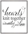 Hearts Knit Gallery Wrap