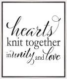 Hearts Knit Gallery Wrap