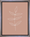 Minimalist Leaves Pink Gallery Wrap