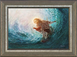 Anniversay Limited Edition The Hand of God Fine Art Canvas in a Capriz Shell Frame