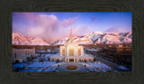 Ogden Winter Sunset Aerial