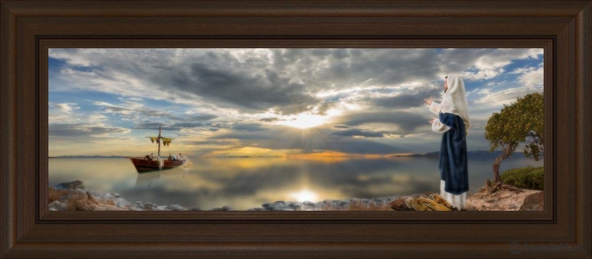 Cast Thy Net Open Edition Canvas / 36 X 12 Frame E 18 3/4 42 Art