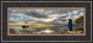 Cast Thy Net Open Edition Print / 24 X 8 Frame B 13 3/4 29 Art