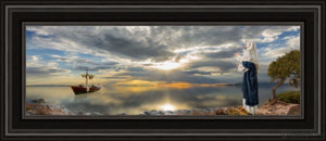 Cast Thy Net Open Edition Print / 24 X 8 Frame E 12 1/4 28 Art