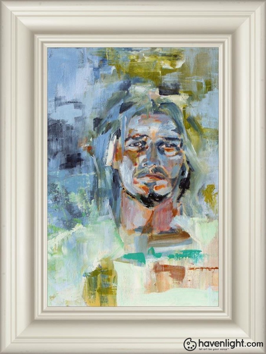 Christ In Gethsemane Open Edition Print / 12 X 18 Frame C 24 1/4 Art