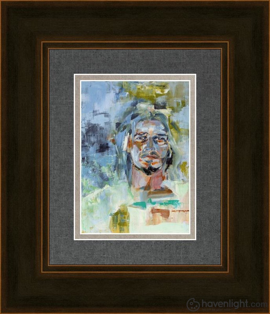Christ In Gethsemane Open Edition Print / 5 X 7 Frame A 11 1/4 9 Art