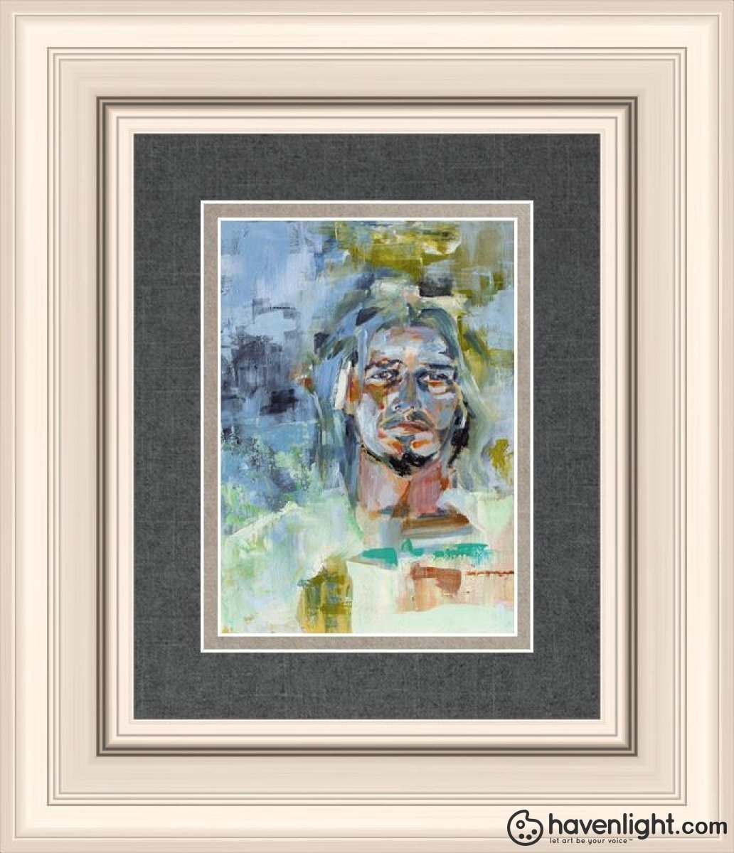 Christ In Gethsemane Open Edition Print / 5 X 7 Frame R 11 1/4 9 Art