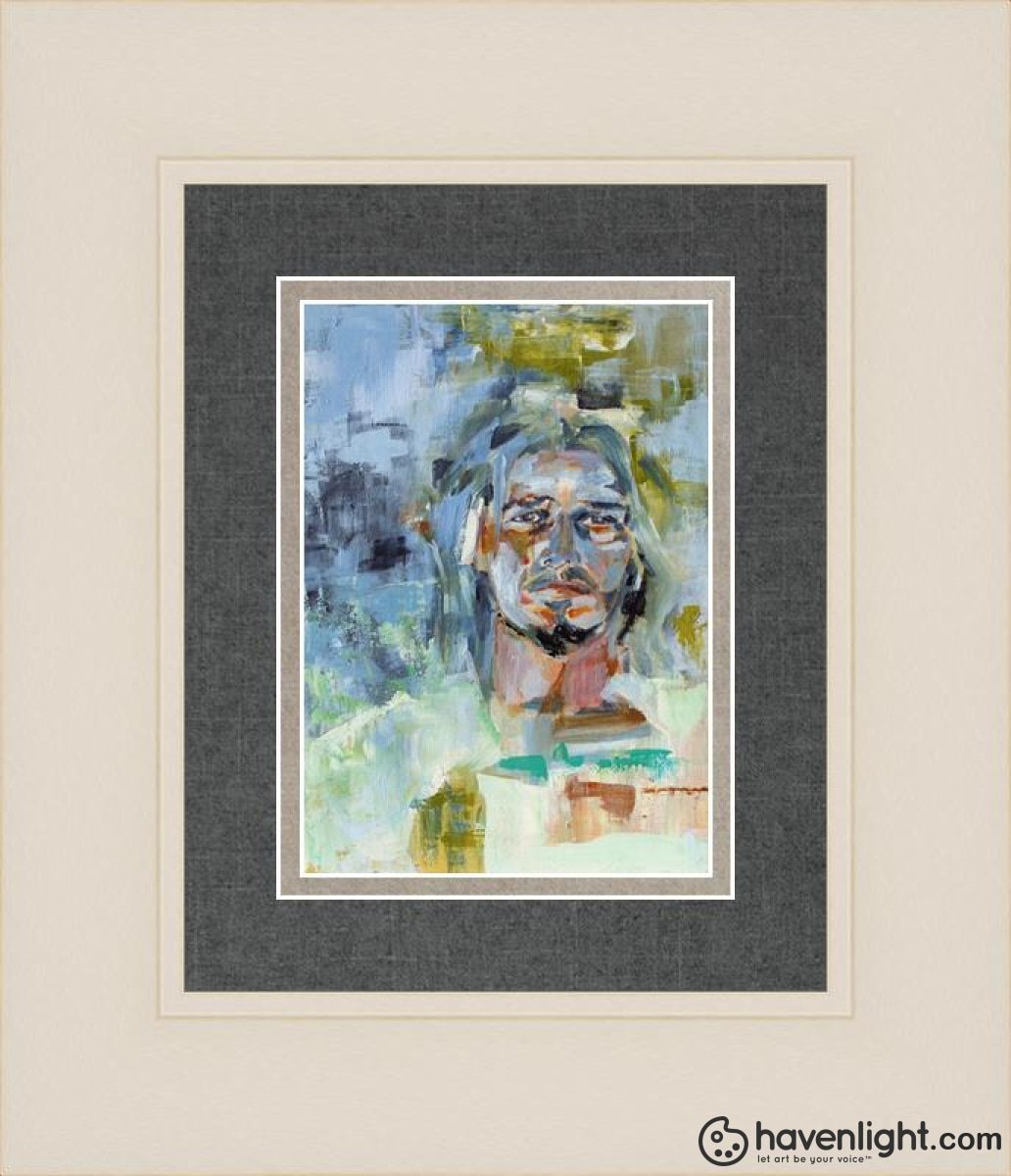 Christ In Gethsemane Open Edition Print / 5 X 7 Frame W 11 1/4 9 Art