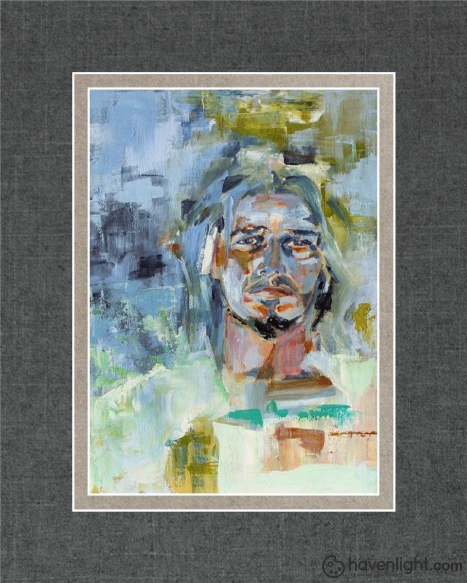 Christ In Gethsemane Open Edition Print / 5 X 7 Matted To 8 10 Art