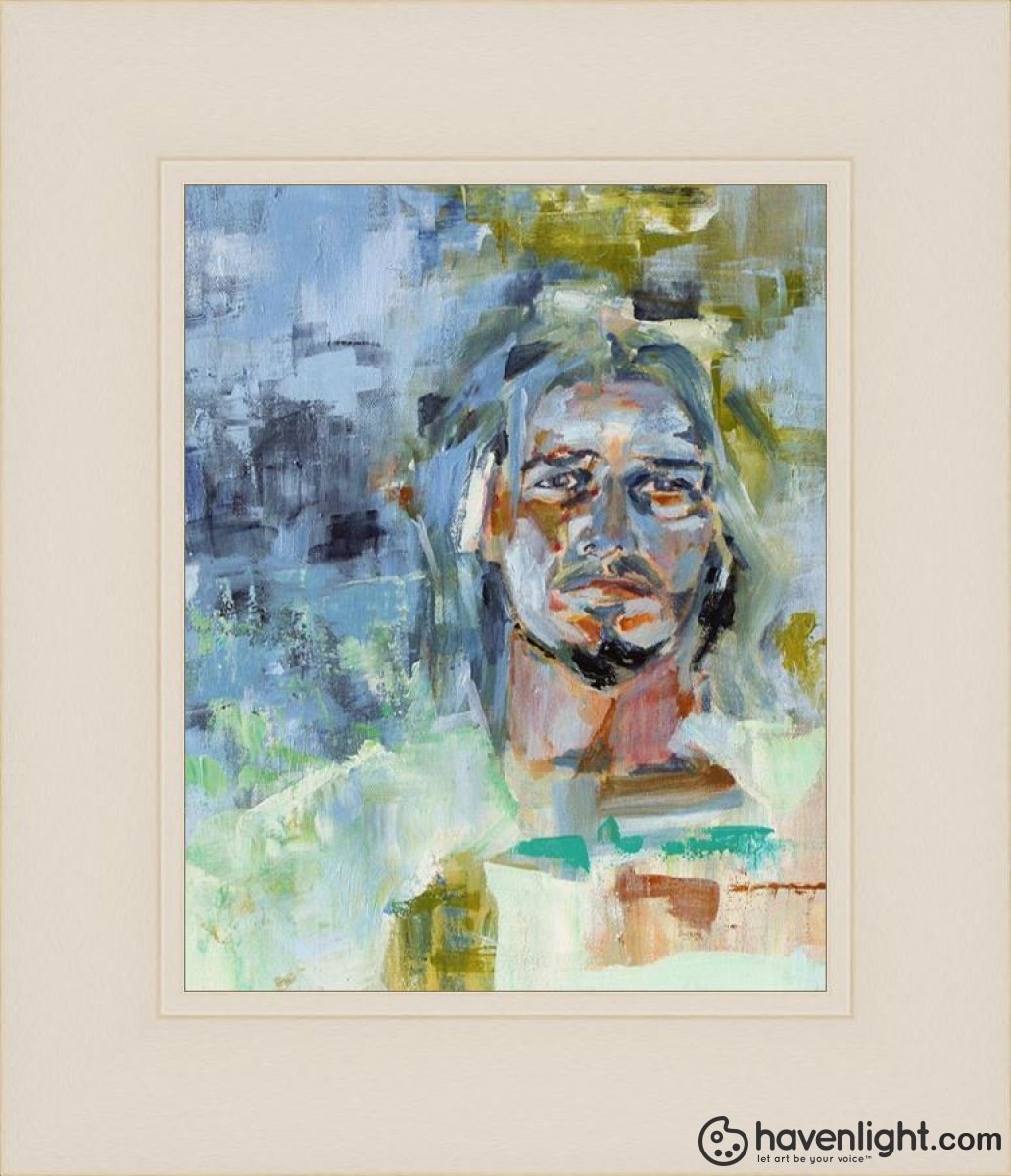 Christ In Gethsemane Open Edition Print / 8 X 10 Frame L 14 1/4 12 Art