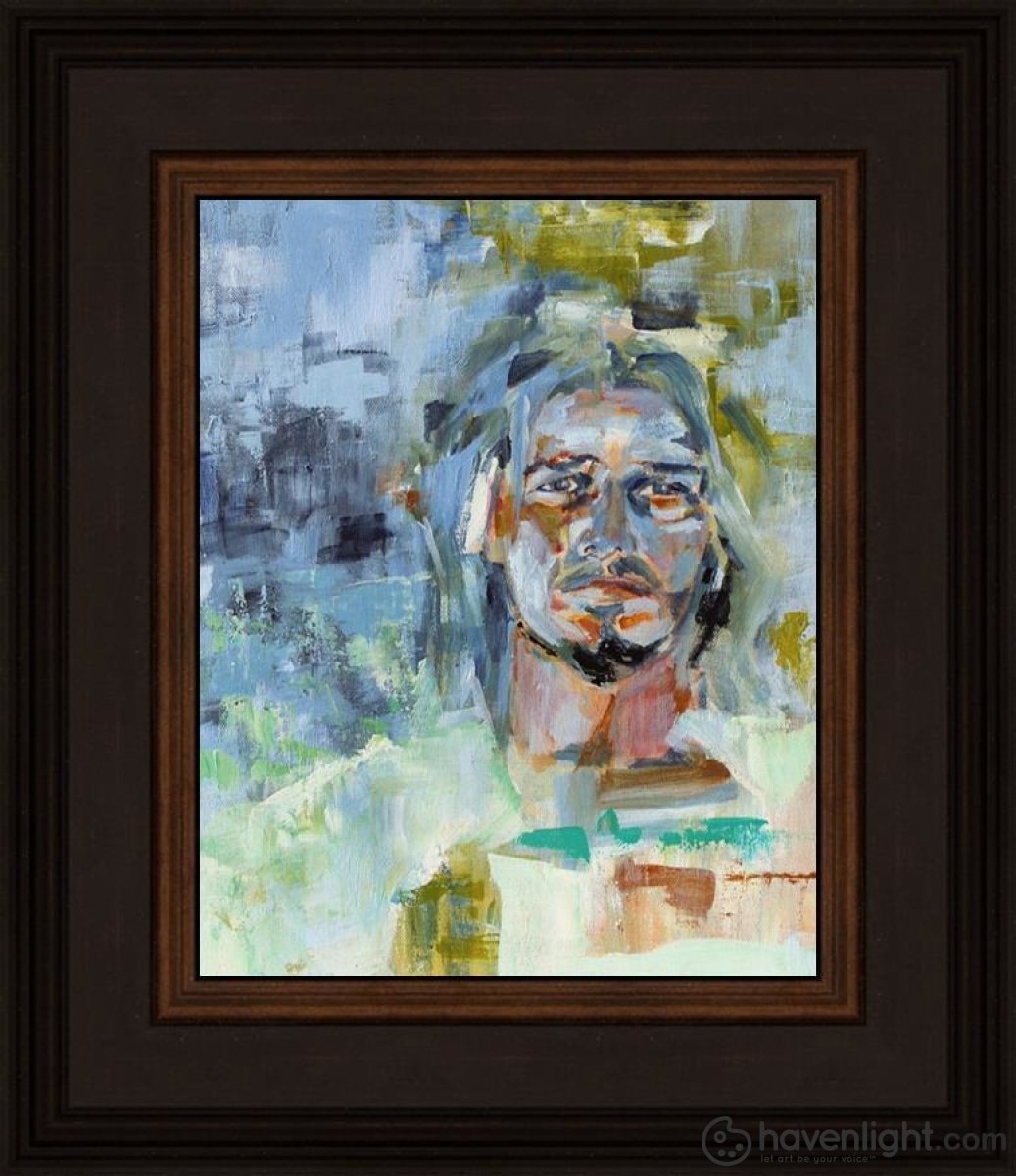 Christ In Gethsemane Open Edition Print / 8 X 10 Frame N 14 3/4 12 Art