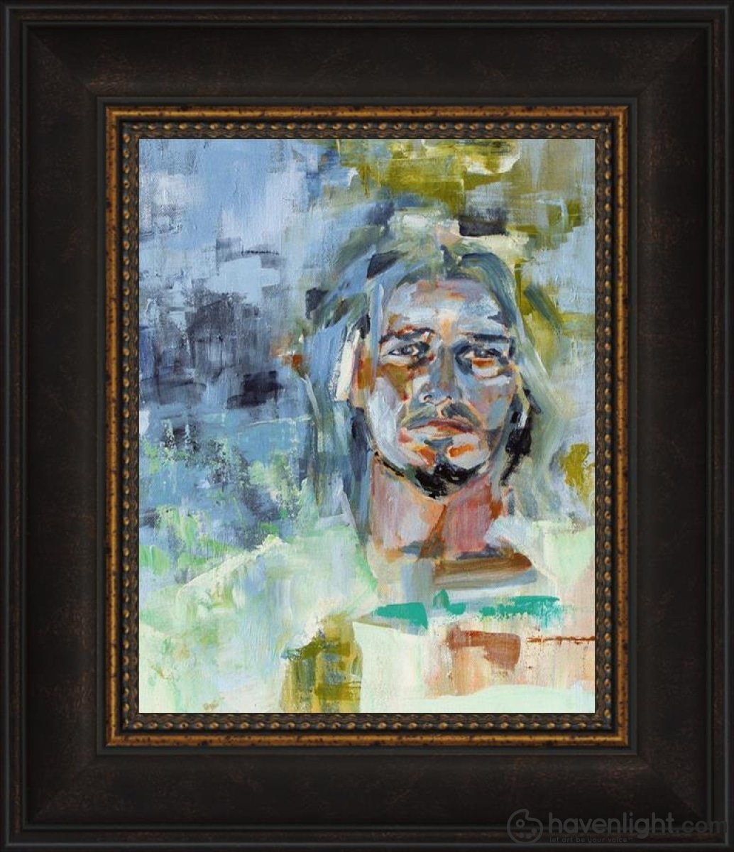 Christ In Gethsemane Open Edition Print / 8 X 10 Frame W 14 1/2 12 Art