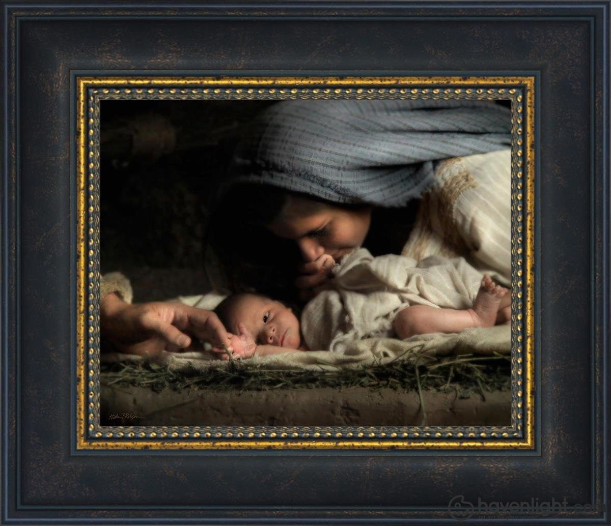 His Hands Open Edition Print / 10 X 8 Frame W 14 1/2 12 Art