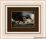 His Hands Open Edition Print / 7 X 5 Frame R 14 1/4 12 Art