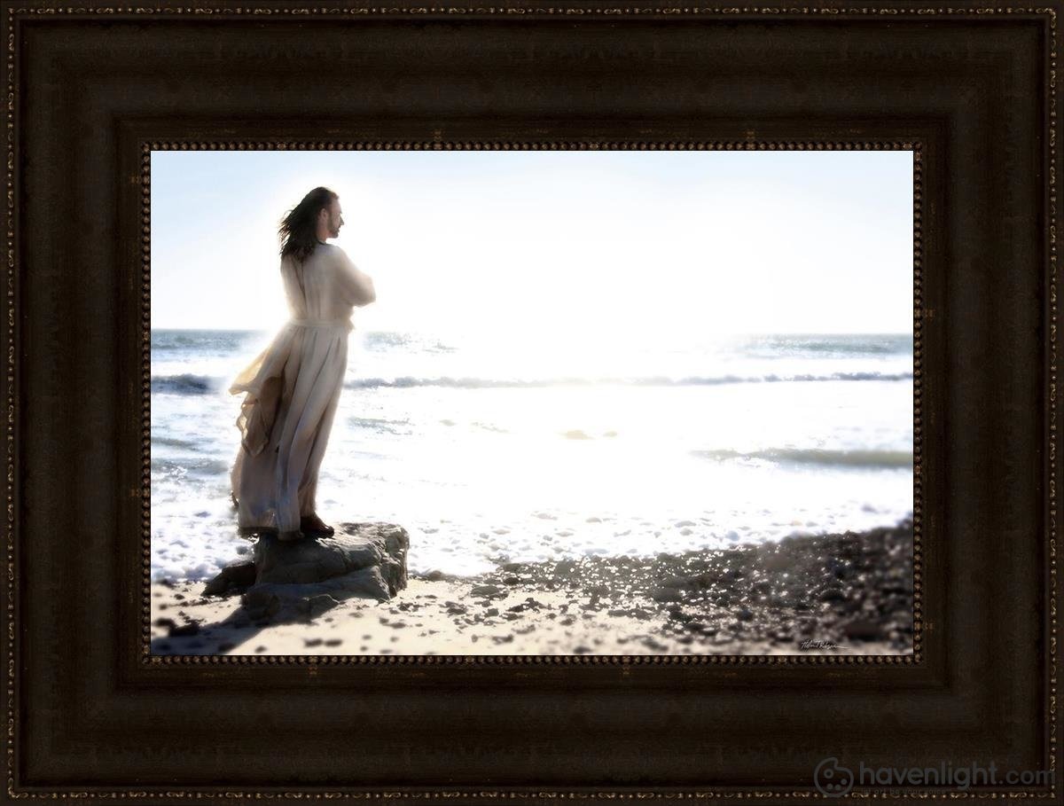 Lighthouse Open Edition Canvas / 18 X 12 Frame T 24 3/4 Art