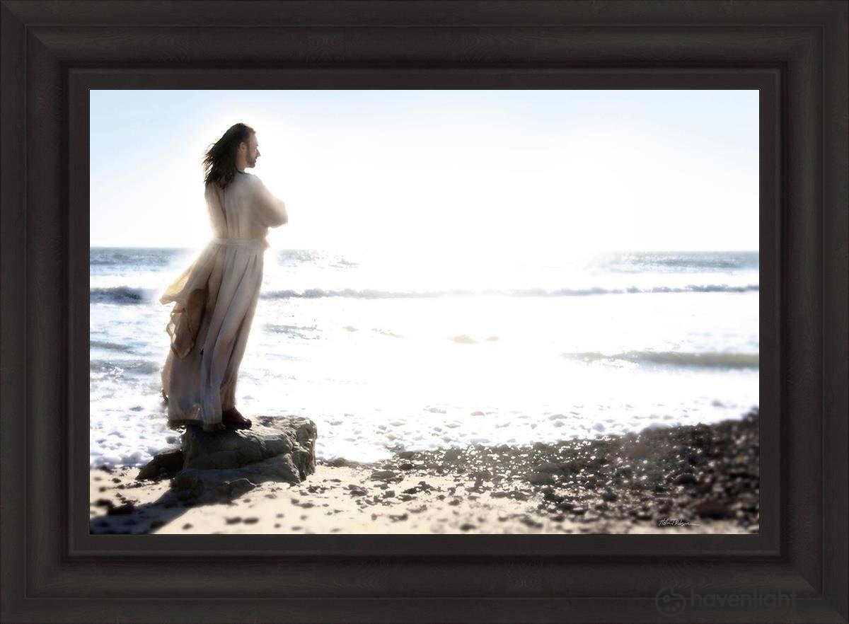 Lighthouse Open Edition Canvas / 30 X 20 Frame B 37 3/4 27 Art