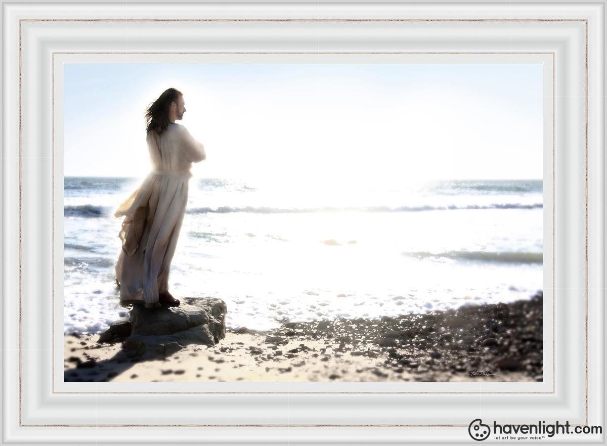 Lighthouse Open Edition Canvas / 30 X 20 Frame V 37 3/4 27 Art