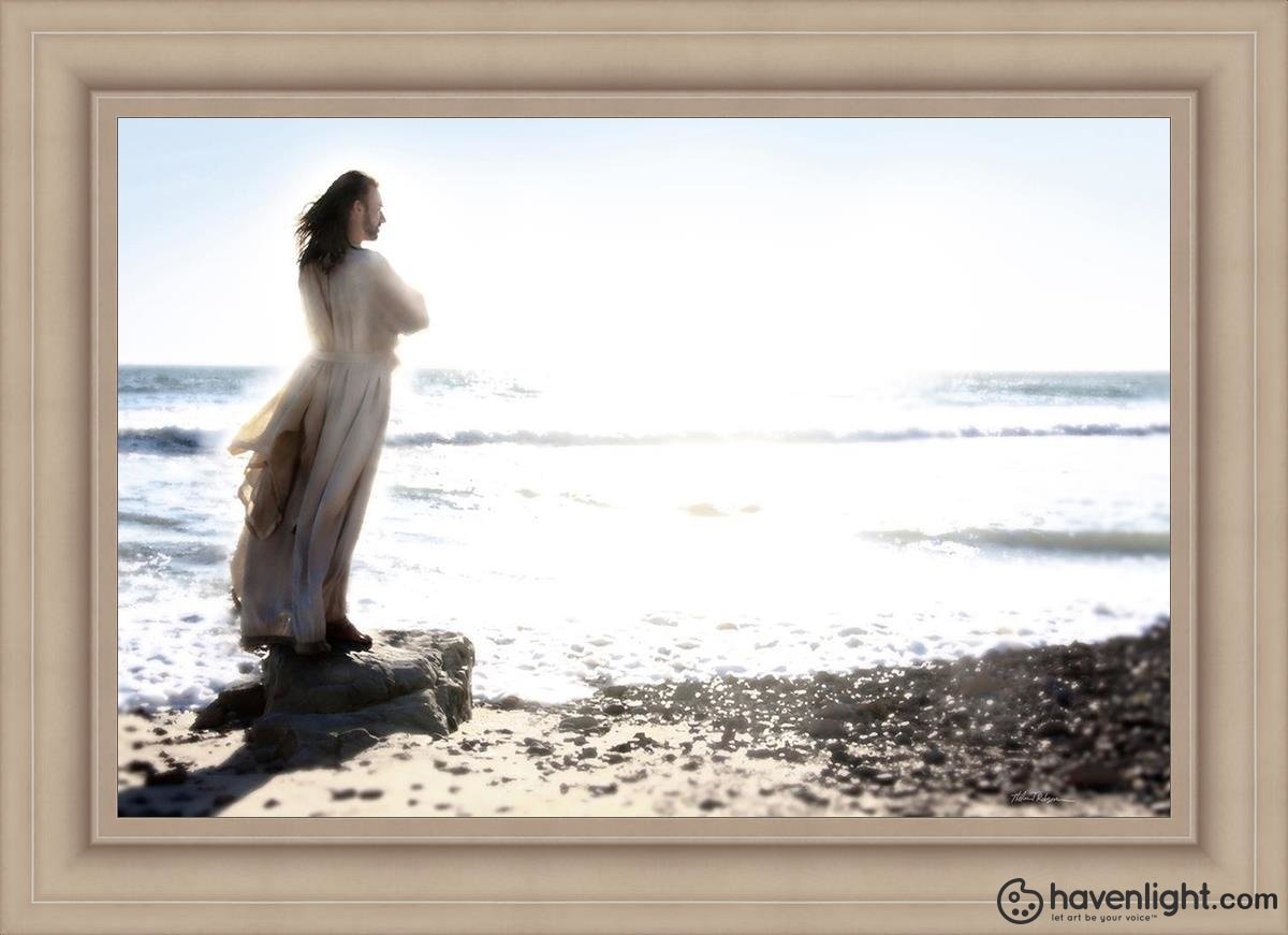 Lighthouse Open Edition Canvas / 36 X 24 Frame I 43 3/4 31 Art