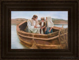 Little Fishers Of Men Open Edition Canvas / 18 X 12 Frame T 3/4 24 Art