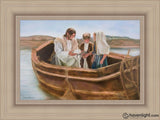 Little Fishers Of Men Open Edition Canvas / 24 X 16 Frame I 23 3/4 31 Art