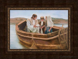 Little Fishers Of Men Open Edition Canvas / 30 X 20 Frame A 40 Art