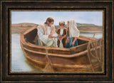 Little Fishers Of Men Open Edition Canvas / 36 X 24 Frame G 32 3/4 44 Art