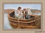 Little Fishers Of Men Open Edition Canvas / 36 X 24 Frame I 31 3/4 43 Art