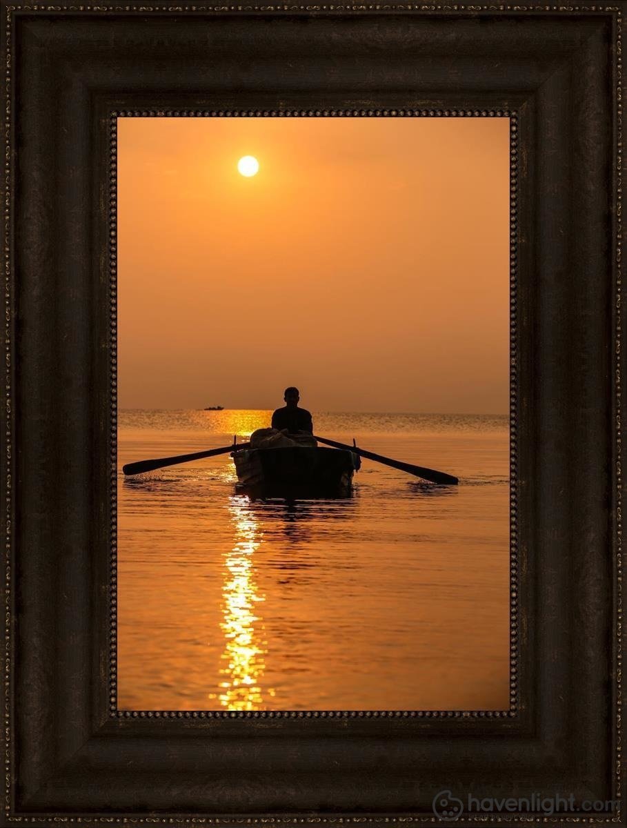 Plate 7 - Fishers Of Men Series 2 Open Edition Canvas / 12 X 18 Frame T 24 3/4 Art