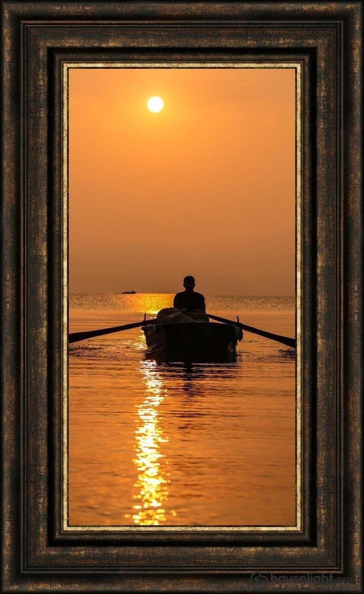 Plate 7 - Fishers Of Men Series 2 Open Edition Canvas / 15 X 30 Frame G 38 3/4 23 Art