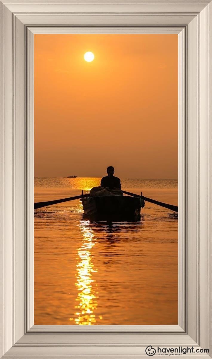 Plate 7 - Fishers Of Men Series 2 Open Edition Canvas / 15 X 30 Frame W 36 3/4 21 Art