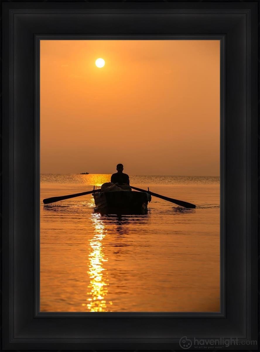 Plate 7 - Fishers Of Men Series 2 Open Edition Canvas / 16 X 24 Frame A 30 3/4 22 Art