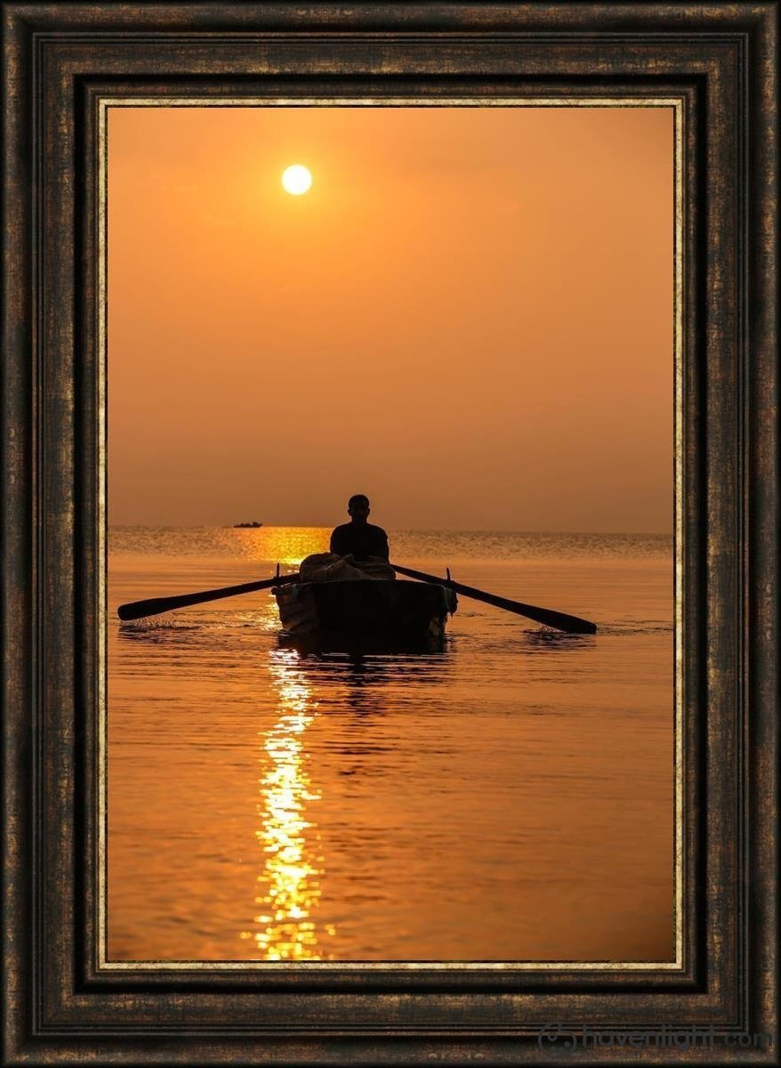 Plate 7 - Fishers Of Men Series 2 Open Edition Canvas / 24 X 36 Frame G 44 3/4 32 Art
