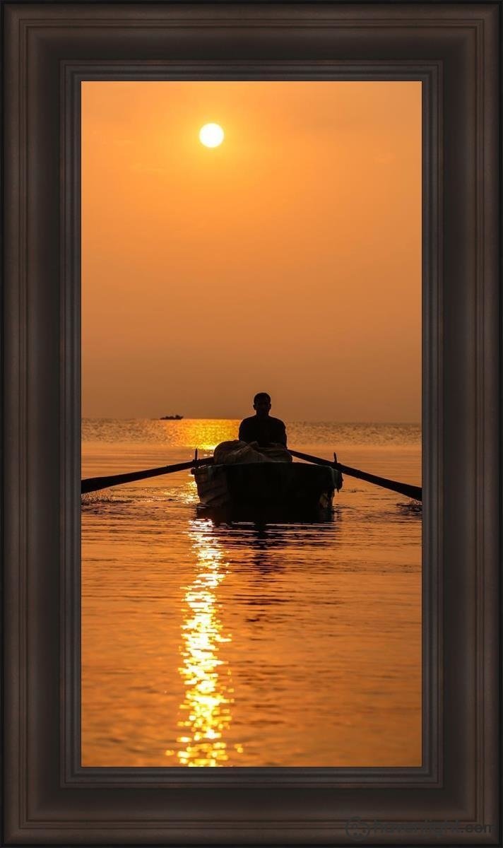Plate 7 - Fishers Of Men Series 2 Open Edition Canvas / 36 X 18 Frame F 26 1/4 44 Art