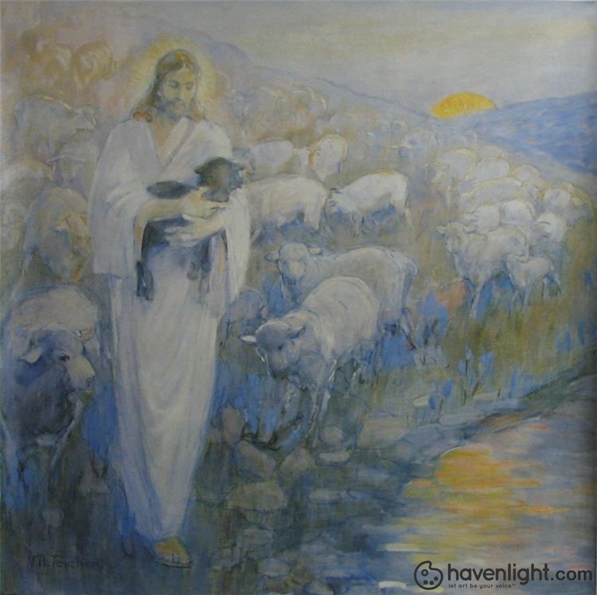Rescue Of The Lost Lambs Open Edition Canvas / 20 X Print Only Art