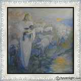 Rescue Of The Lost Lambs Open Edition Canvas / 28 X Frame F 34 3/4 Art