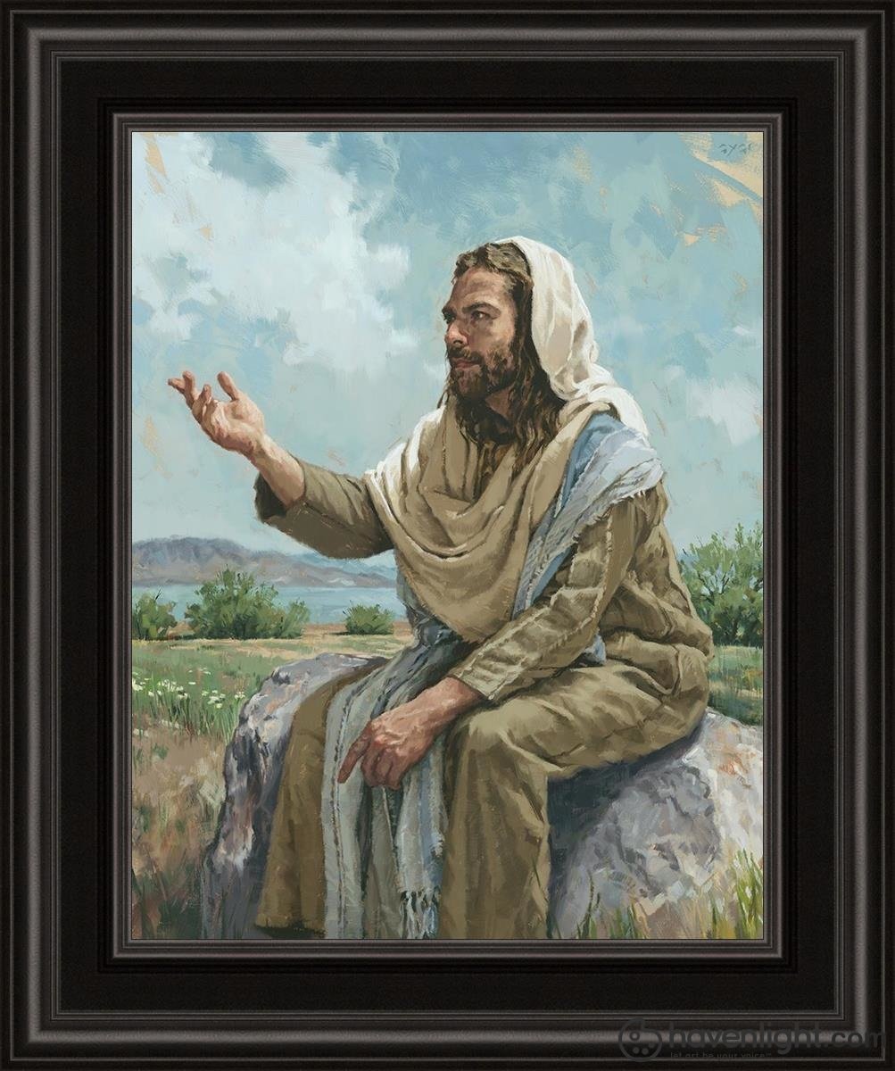 The Sermon On The Mount Open Edition Print / 11 X 14 Frame B 15 1/4 18 Art