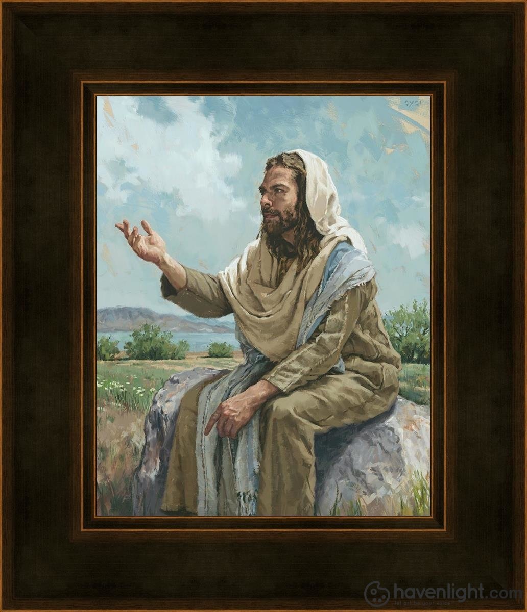 The Sermon On The Mount Open Edition Print / 8 X 10 Frame A 12 1/4 14 Art