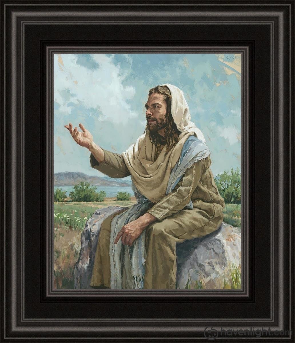 The Sermon On The Mount Open Edition Print / 8 X 10 Frame B 12 1/4 14 Art